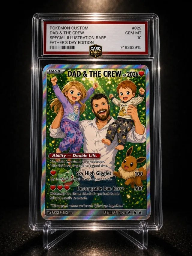 Dad & The Crew — holo Father's Day edition