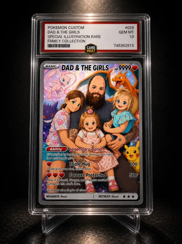 Dad & The Girls — graded slab
